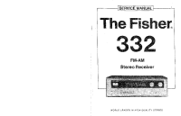 Fisher 332 - Service Manual 
